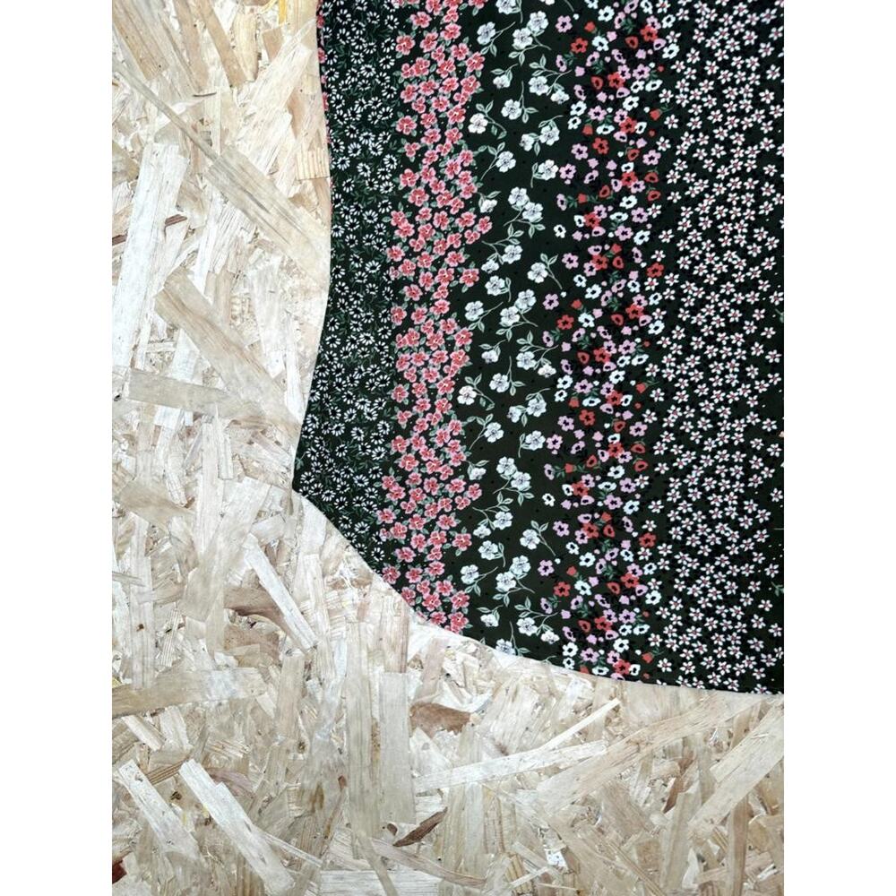 Van Heusen Floral Tank Top Womens Large Green Pink Mixed Flower Print Sleeveless - Picture 10 of 14